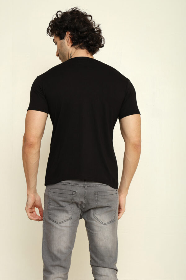 176652110410042302082.jpg Absqura Solid Men Black T-Shirt