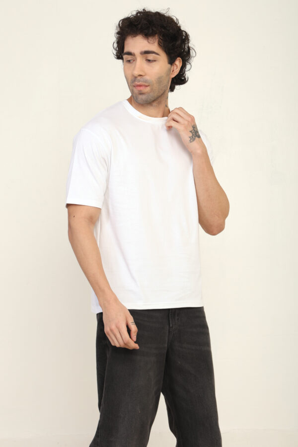 176652282019002301580.jpg Absqura Solid Oversized White T-Shirt