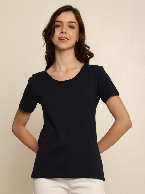176652364157271Q1A8463.jpg Absqura Solid Women Black T-Shirt