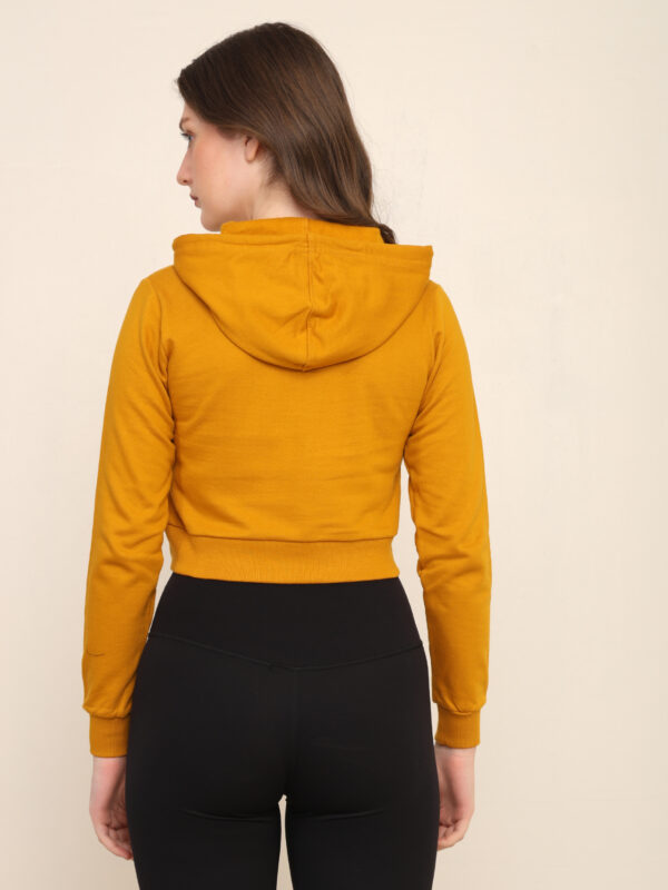 176660954917081Q1A3315.jpg Absqura Solid Women Mustard Yellow Crop Hoodies
