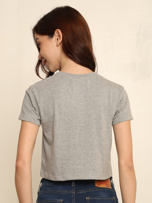 176661130844991Q1A8708-copy.jpg Absqura Solid Women Grey Melange Crop Top