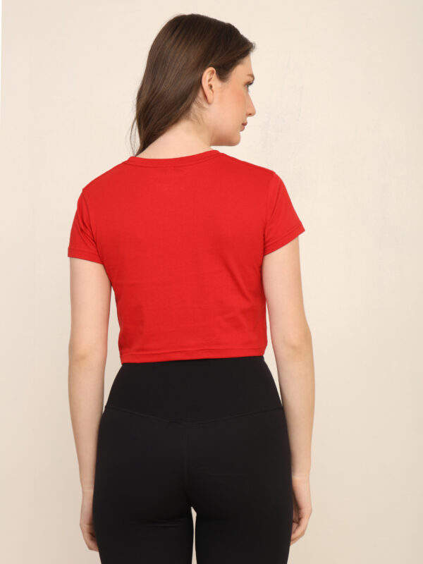 176661182092951Q1A3305.jpg Absqura Solid Women Red Crop Top