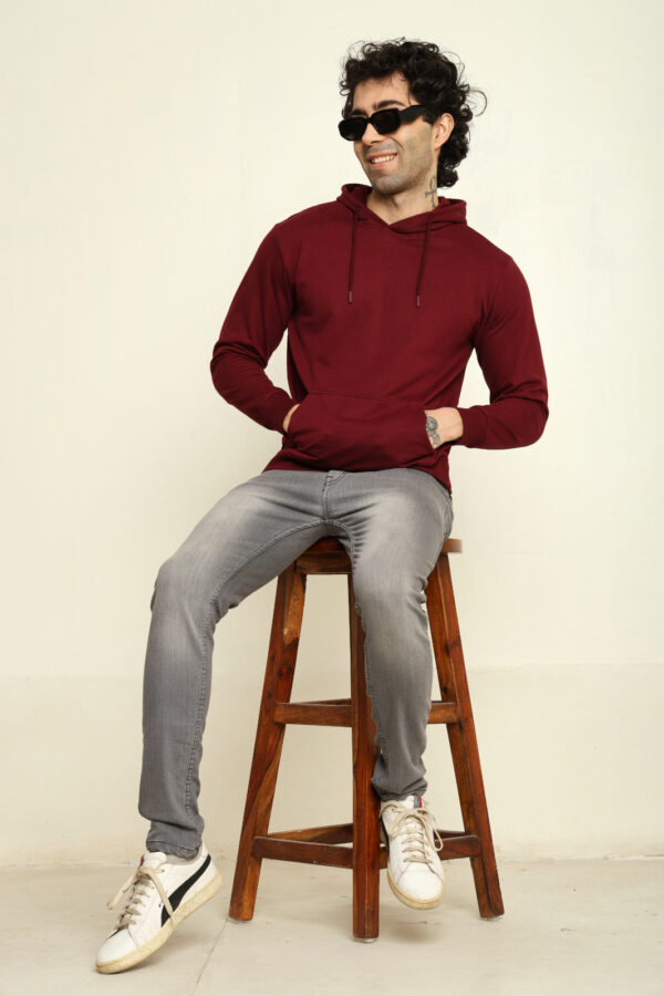 176661381794652302059.jpg Absqura Hooded Maroon Sweatshirt