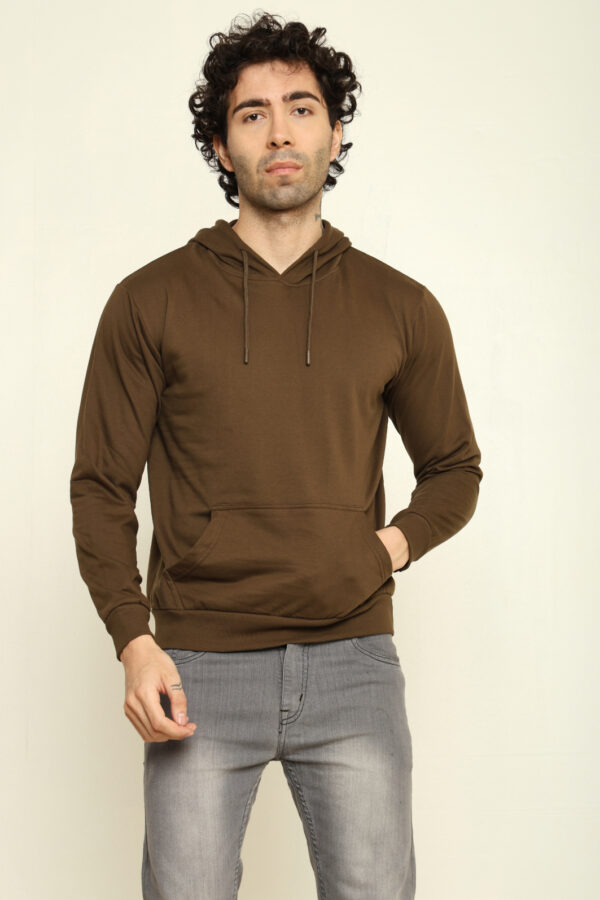 176661405957612302180.jpg Absqura Hooded Olive Green Sweatshirt