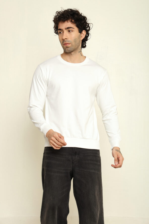 176661548927702301838.jpg Absqura Solid Sweatshirt White