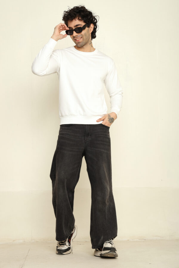 176661549263292301847.jpg Absqura Solid Sweatshirt White