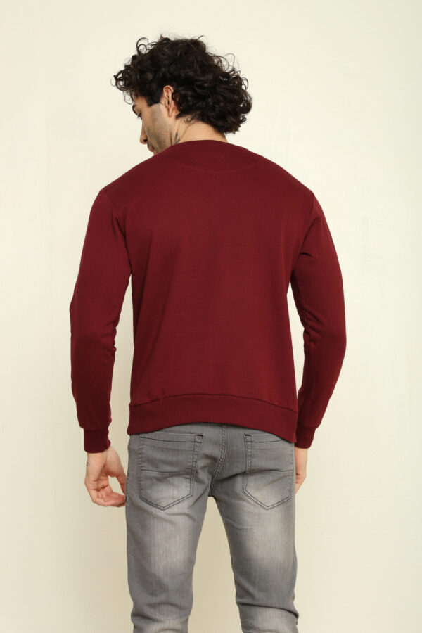 176661572598502301997.jpg Absqura Solid Sweatshirt Maroon