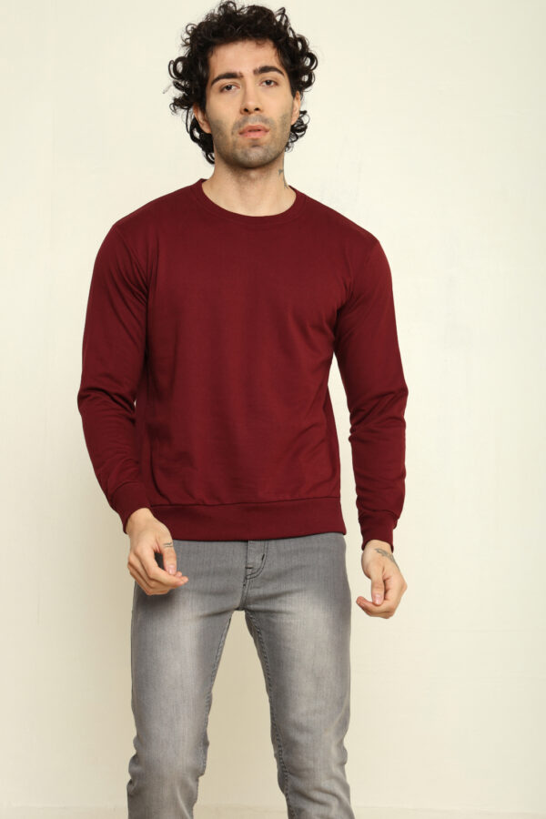 176661574653542301990.jpg Absqura Solid Sweatshirt Maroon