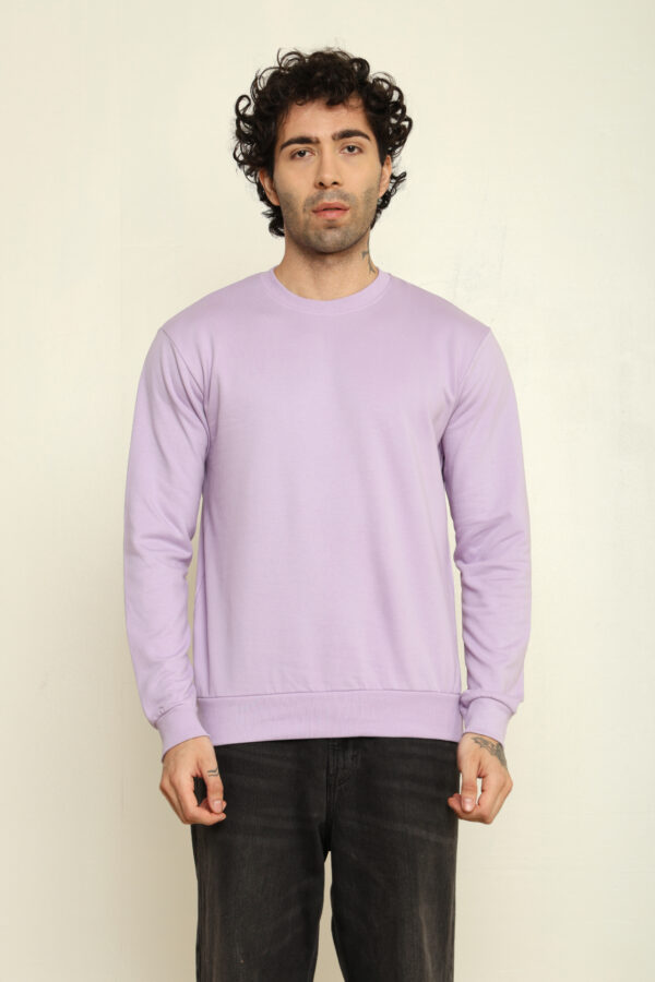 176661595538542301764.jpg Absqura Solid Sweatshirt Lavender