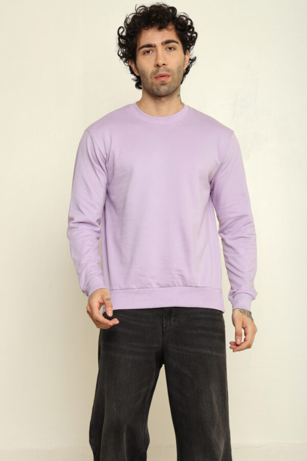 176661596847432301758.jpg Absqura Solid Sweatshirt Lavender