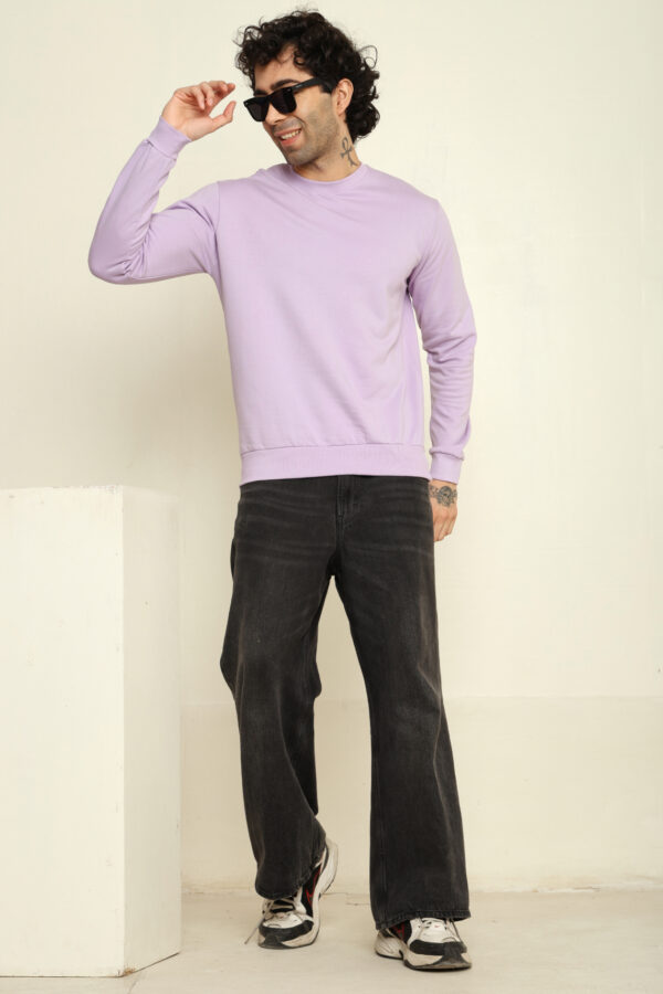 176661597078362301768.jpg Absqura Solid Sweatshirt Lavender