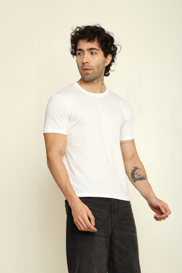 176665350011632301735.jpg Absqura Solid Men White T-Shirt