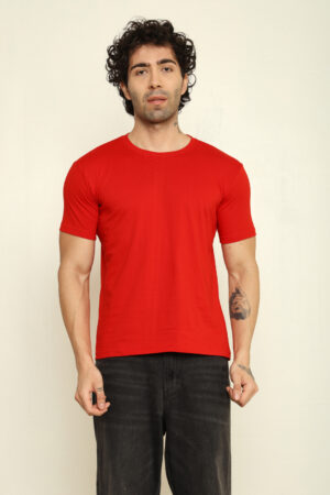 176665372134532301831.jpg Absqura Solid Men Red T-Shirt