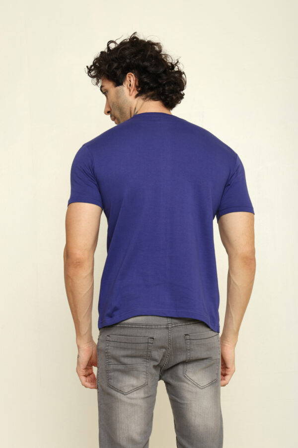 176665458799922302043.jpg Absqura Solid Men Royal Blue T-Shirt