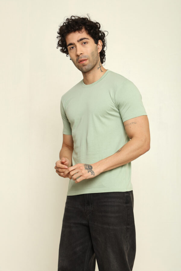 176665648529622301640.jpg Absqura Solid Men Jade T-Shirt