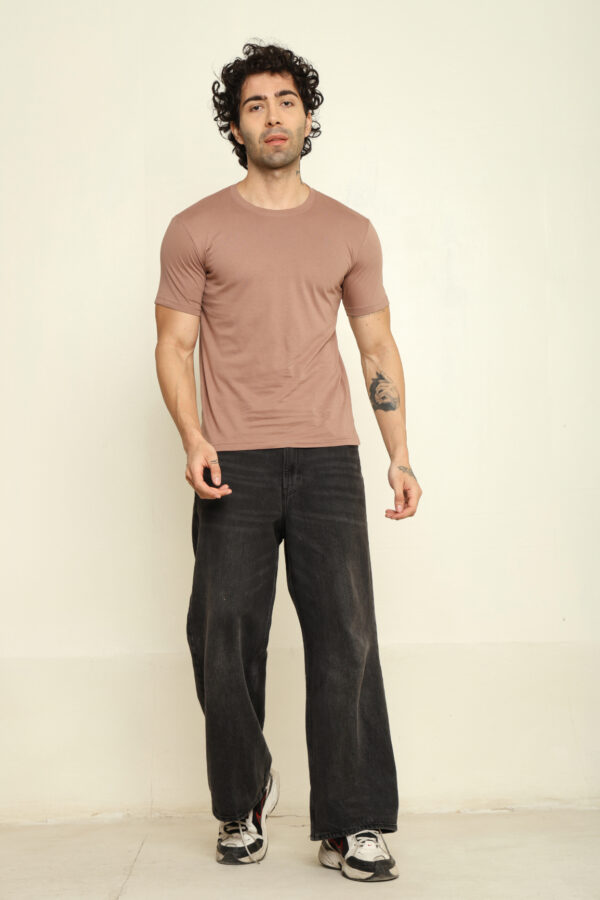 176665666499932301742.jpg Absqura Solid Men Mushroom T-Shirt