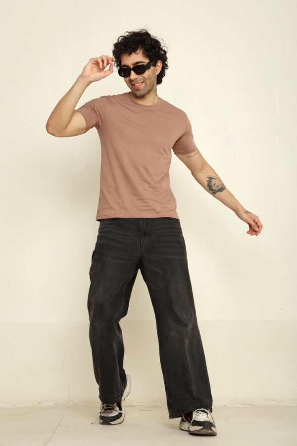 176665666599132301755.jpg Absqura Solid Men Mushroom T-Shirt