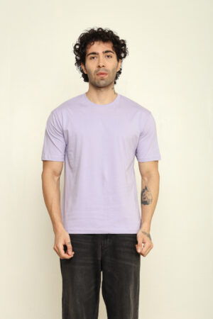 176665988421322301872.jpg Absqura Solid Oversized Lavender T-Shirt