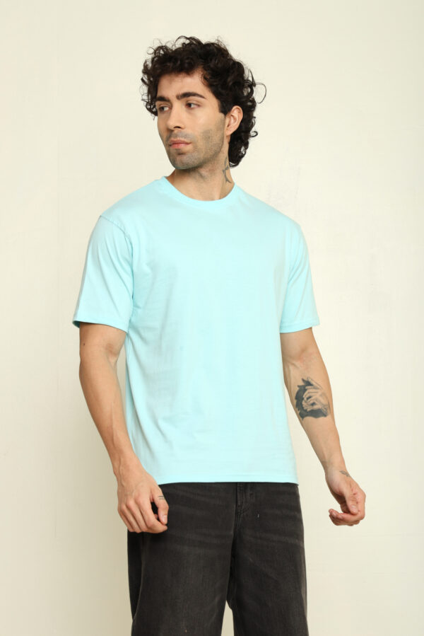 176666009863002301804.jpg Absqura Solid Oversized Mint T-Shirt