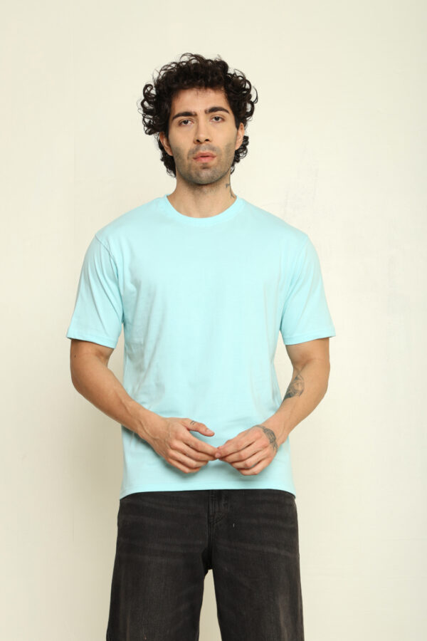 176666010222822301799.jpg Absqura Solid Oversized Mint T-Shirt