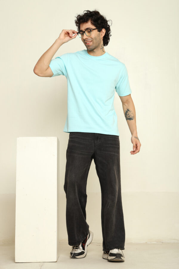 176666010260822301809.jpg Absqura Solid Oversized Mint T-Shirt