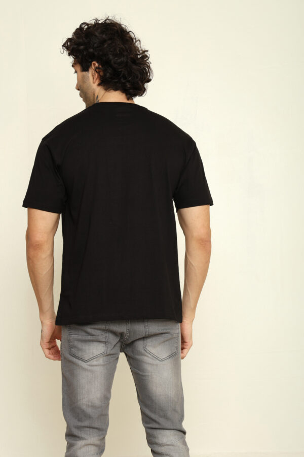 176666150046072302134.jpg Absqura Solid Men Oversized Black T-Shirt