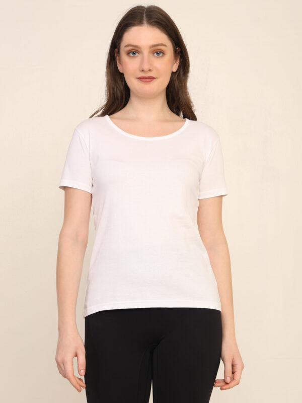 176666177413601Q1A3345.jpg Absqura Solid Women White T-Shirt