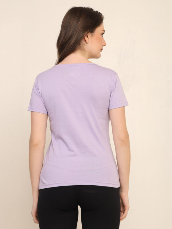 176666325470031Q1A3276.jpg Absqura Solid Women Lavender T-Shirt