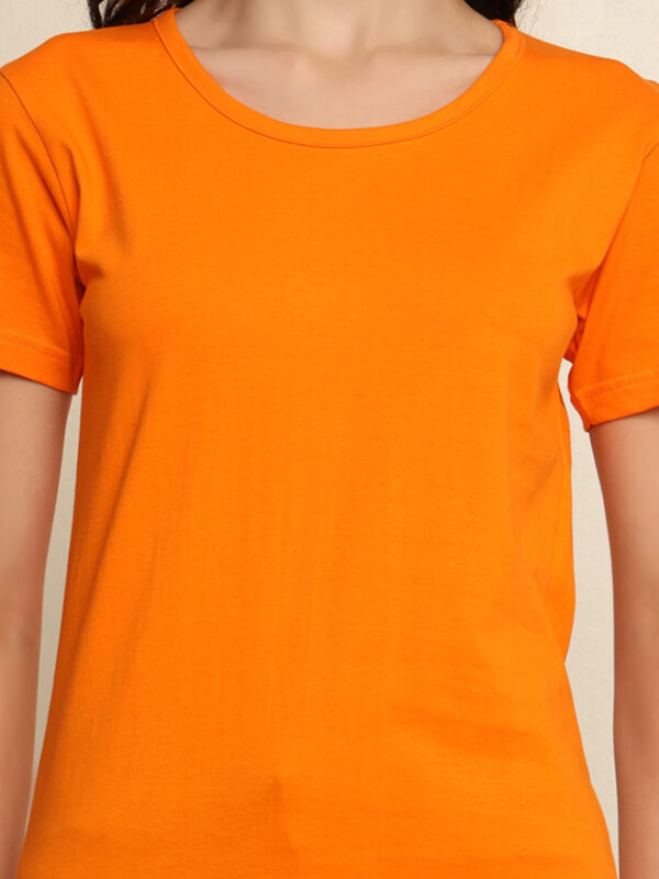176666386756341Q1A8519_1.jpg Absqura Solid Women Orange T-Shirt