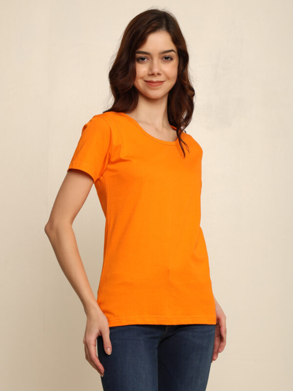 176666387592371Q1A8518.jpg Absqura Solid Women Orange T-Shirt