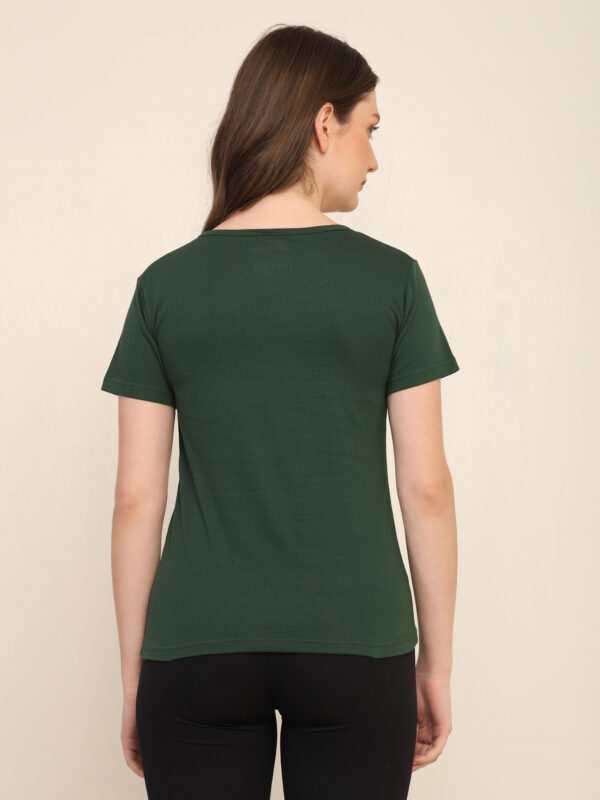 176666449759081Q1A3362.jpg Absqura Solid Women Bottle Green T-Shirt