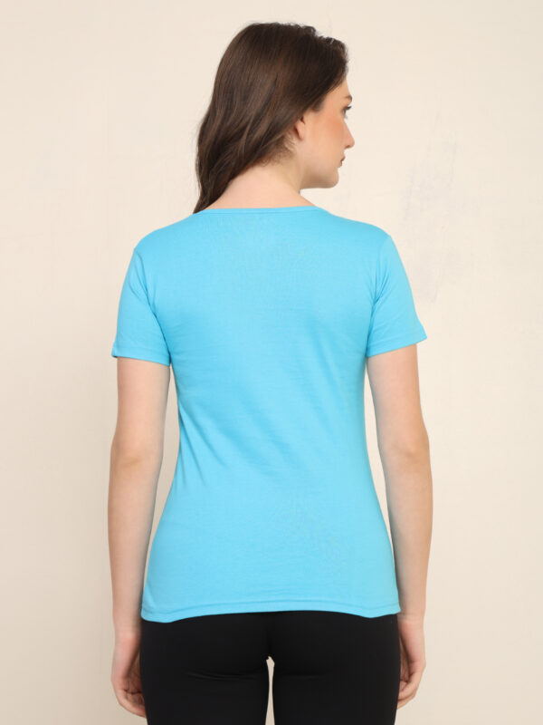 176666498993991Q1A3237.jpg Absqura Solid Women Sky Blue T-Shirt