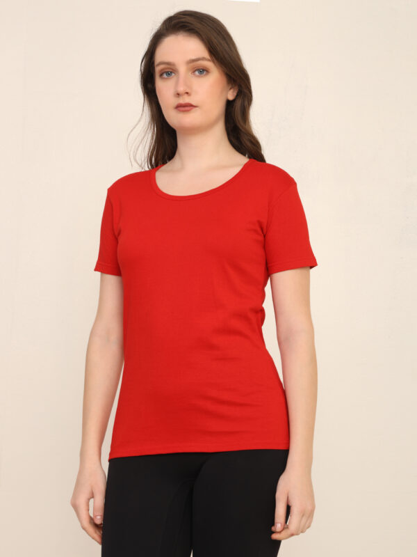 176666521338251Q1A3288.jpg Absqura Solid Women Red T-Shirt