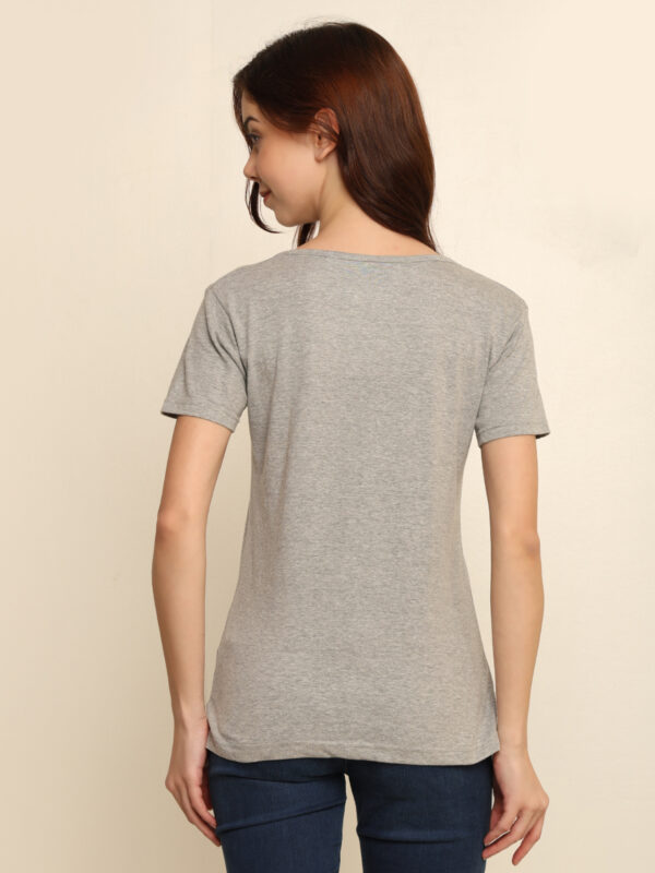 176666583717581Q1A8534.jpg Absqura Solid Women Grey T-Shirt