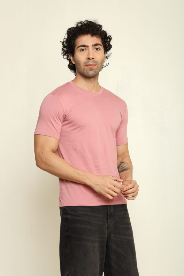 176666617581182301657.jpg Absqura Solid Men Flamingo T-Shirt