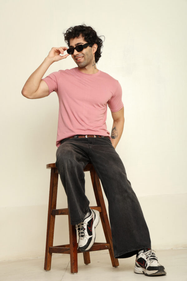 176666618154242301662.jpg Absqura Solid Men Flamingo T-Shirt