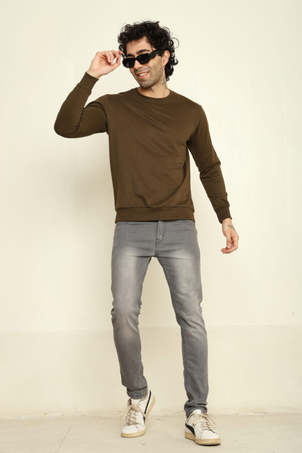 176669050728162302026.jpg Absqura Solid Sweatshirt Olive Green